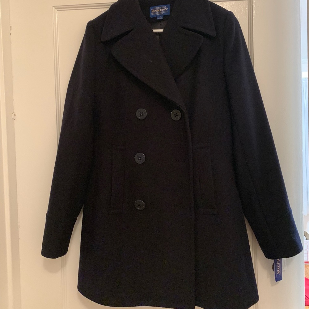 Pendleton Navy Wool Peacoat